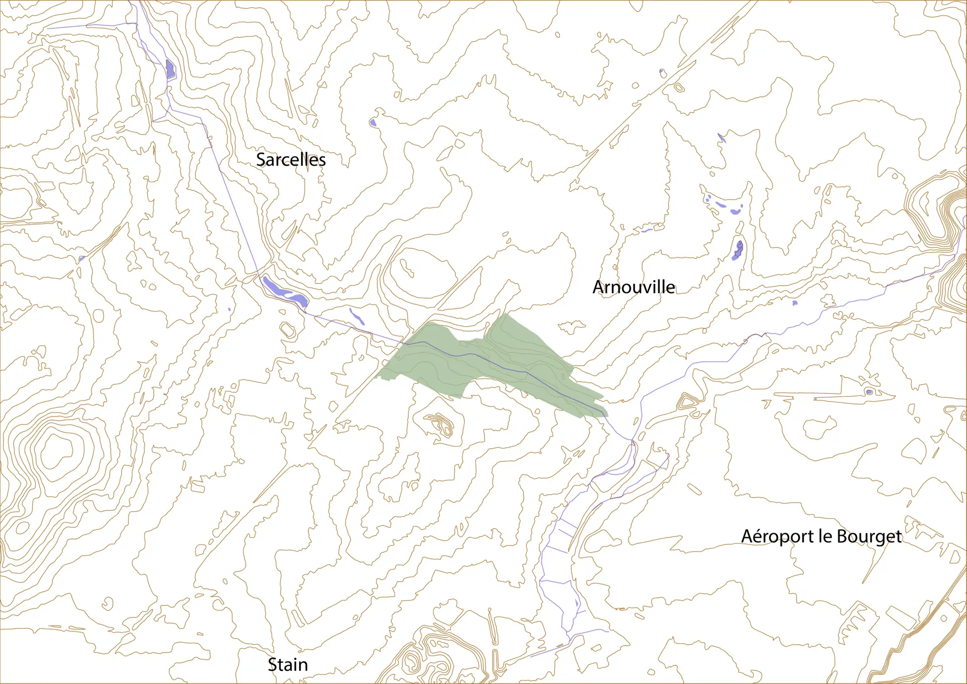 Garges sarcelle 1-30 000 topo-hydro-Co-Concept