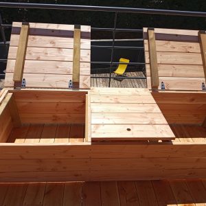 Banc long avec rangement Co-Concept