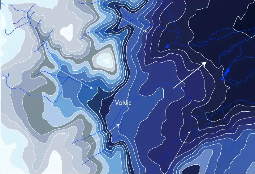 Carte topographique Volvic Co-Concept