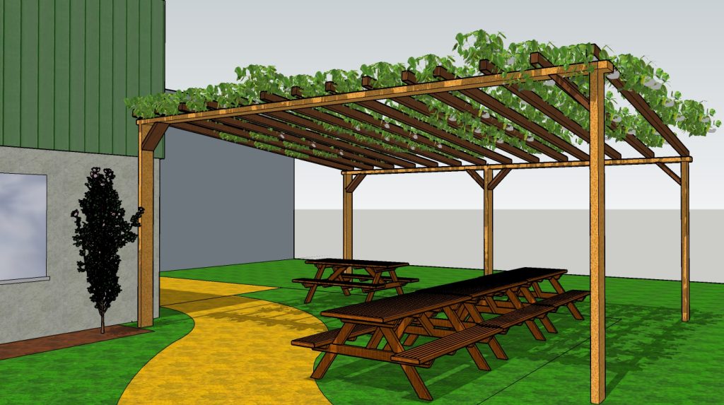 Pergolas 2 bois Beaune Co-Concept