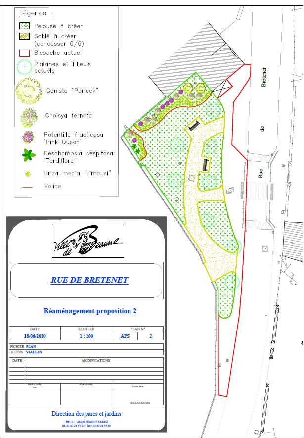 Plan d'execution Place Bretenet Beaune Co-Concept