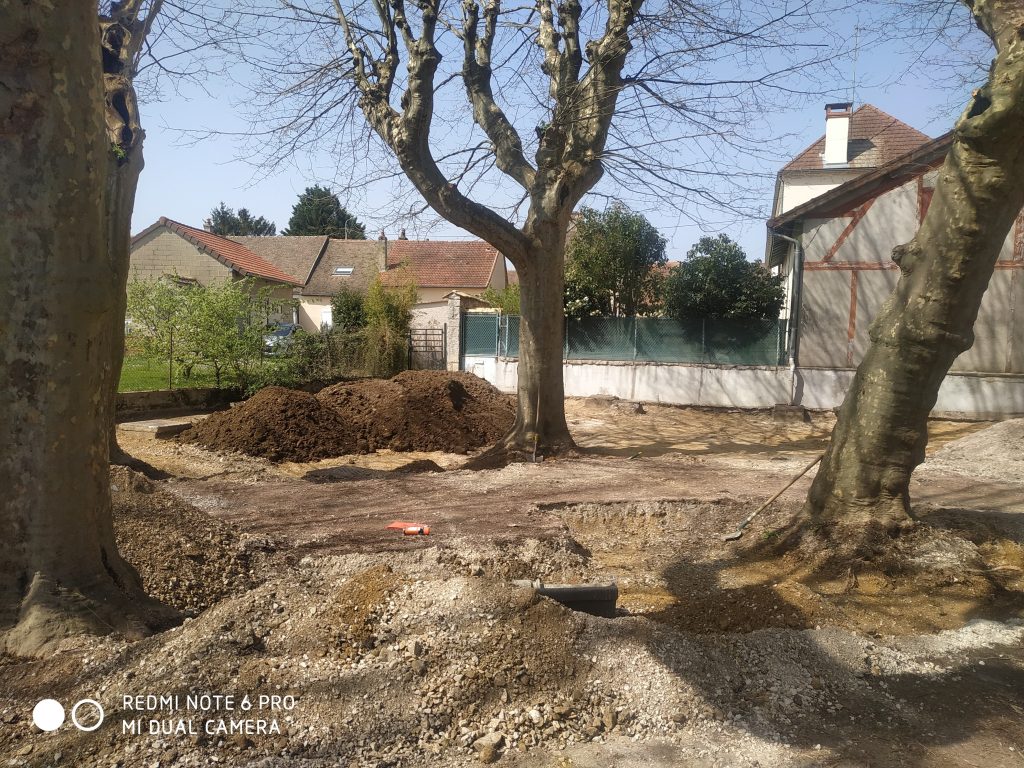 Préparation du sol Place Bretenet Co-Concept